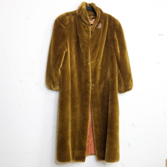 STYLE VI Ltd brown vintage Teddy faux fur coat - Picture 1 of 7